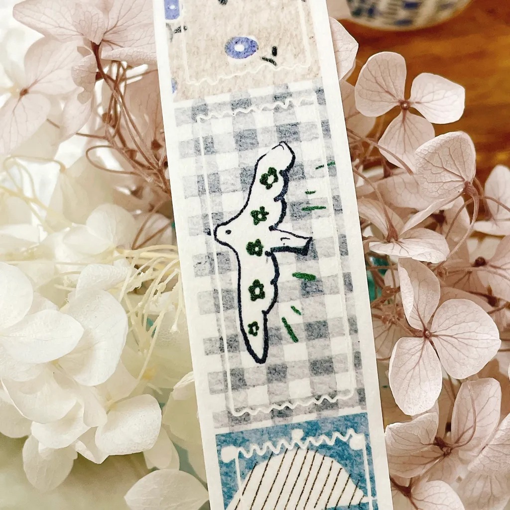 [Pion] 拾段 ダイカット和紙テープ(剥離紙付き)