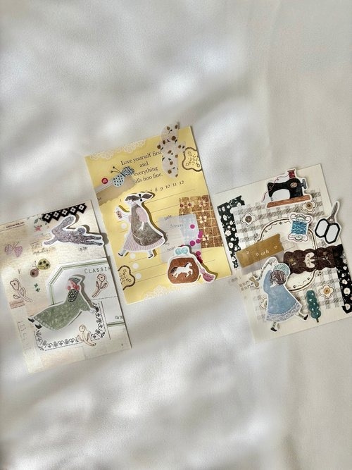 [Pion] 織物 ダイカットクリアPETテープ(剥離紙付き)