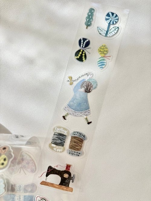 [Pion] 織物 ダイカットクリアPETテープ(剥離紙付き)