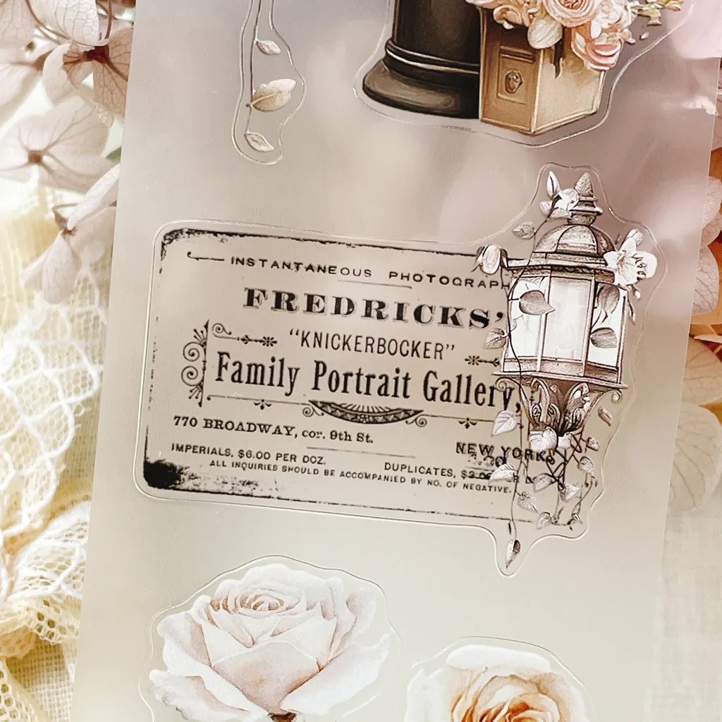 [crea with gaby] Rose post ダイカットマットPETテープ(剥離紙付き)