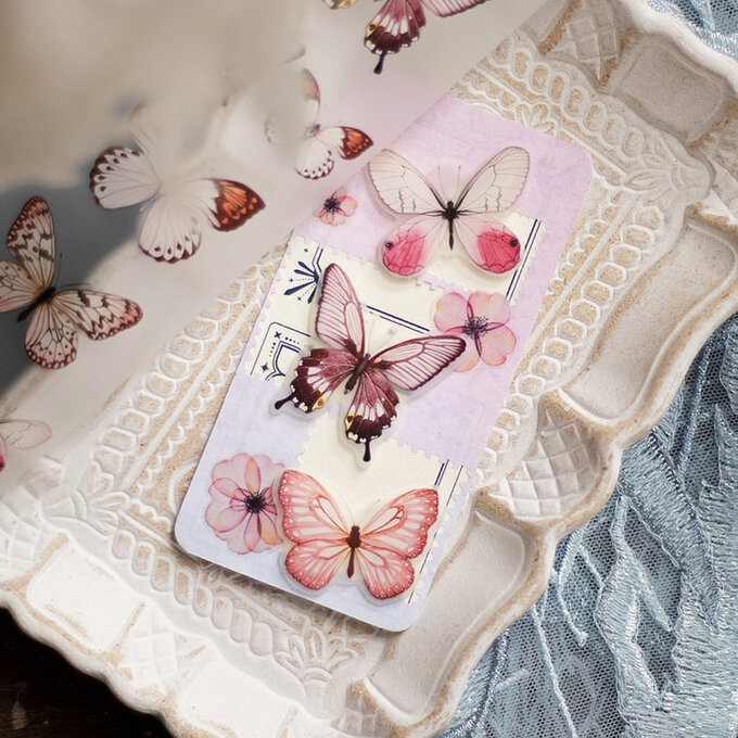 樂意Loidesign]絢羽-夢幻 Fantasy Butterfly 蝶々柄 クリアPET/マット