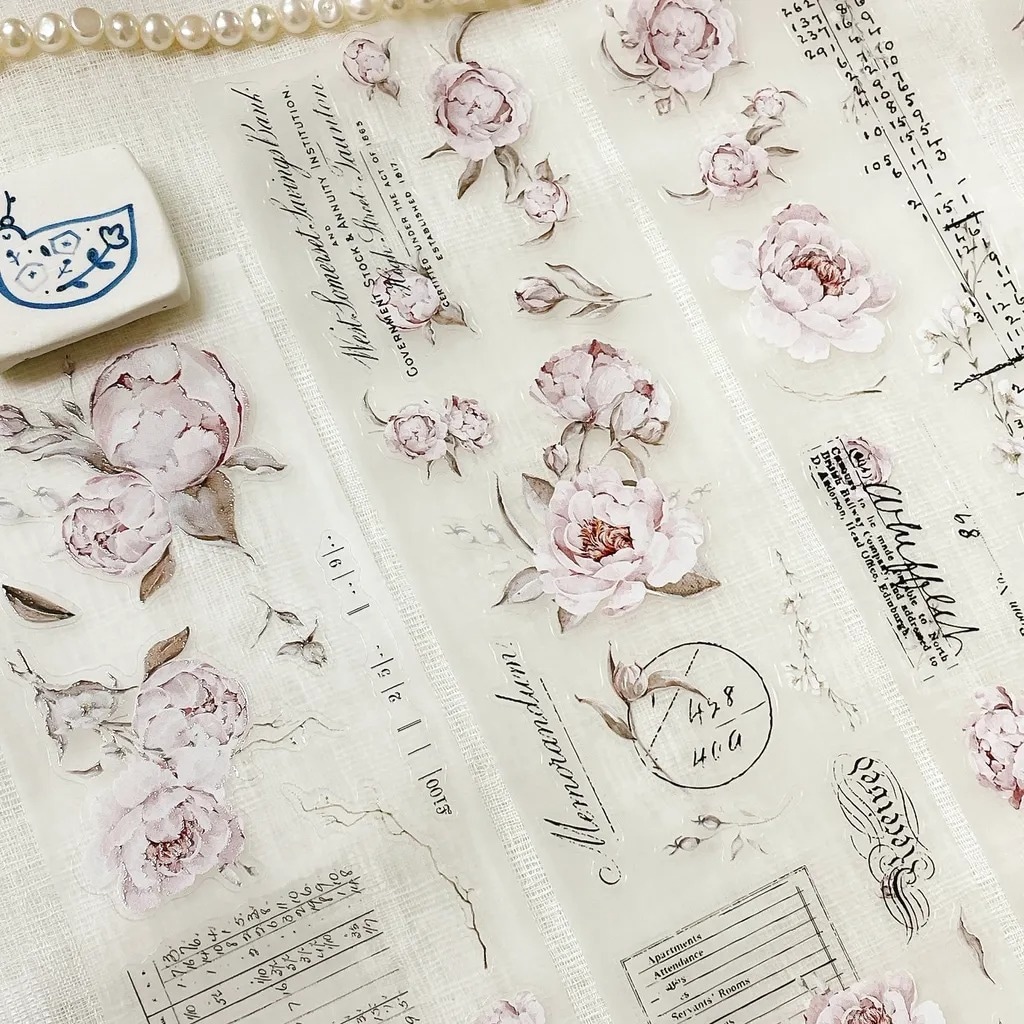 [crea with gaby] The blooming archive ダイカットマットPETテープ(剥離紙付き)