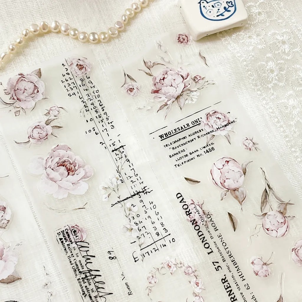 [crea with gaby] The blooming archive ダイカットマットPETテープ(剥離紙付き)