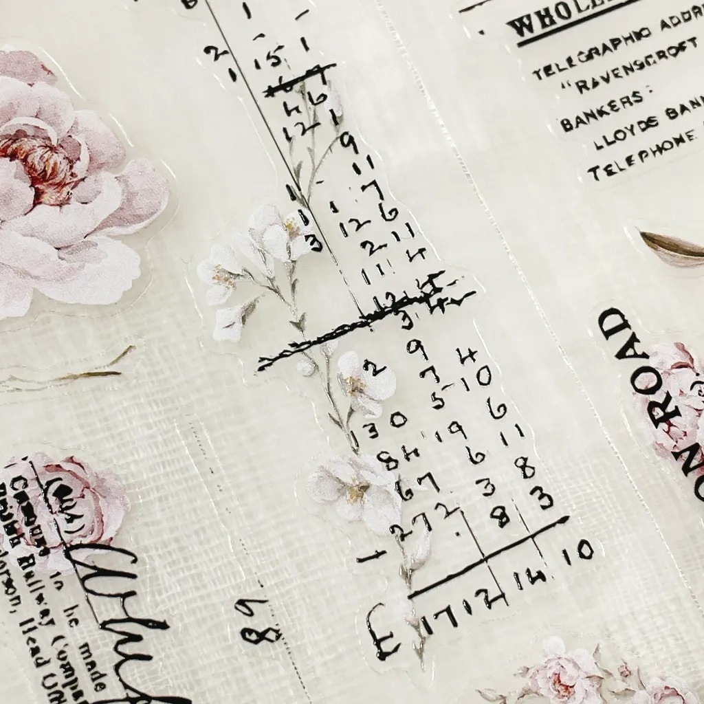 [crea with gaby] The blooming archive ダイカットマットPETテープ(剥離紙付き)