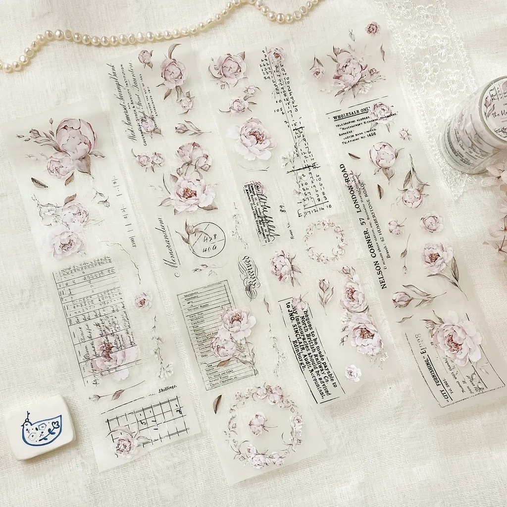 [crea with gaby] The blooming archive ダイカットマットPETテープ(剥離紙付き)