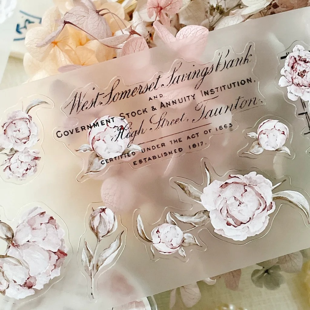 [crea with gaby] The blooming archive ダイカットマットPETテープ(剥離紙付き)