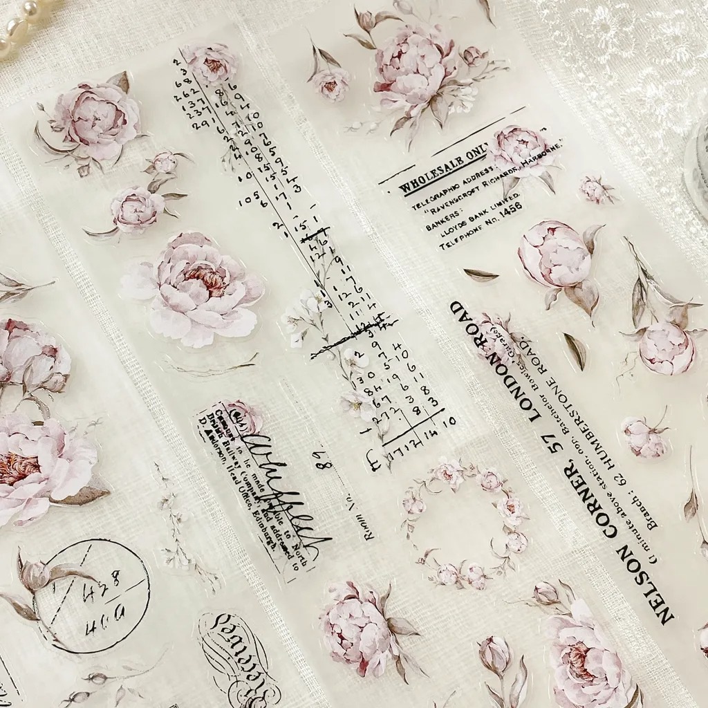 [crea with gaby] The blooming archive ダイカットマットPETテープ(剥離紙付き)