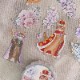 [樂意Loidesign] 阿比皇室的御花園(Aby Royal Garden) 花柄 クリアPETテープ(剥離紙付き)