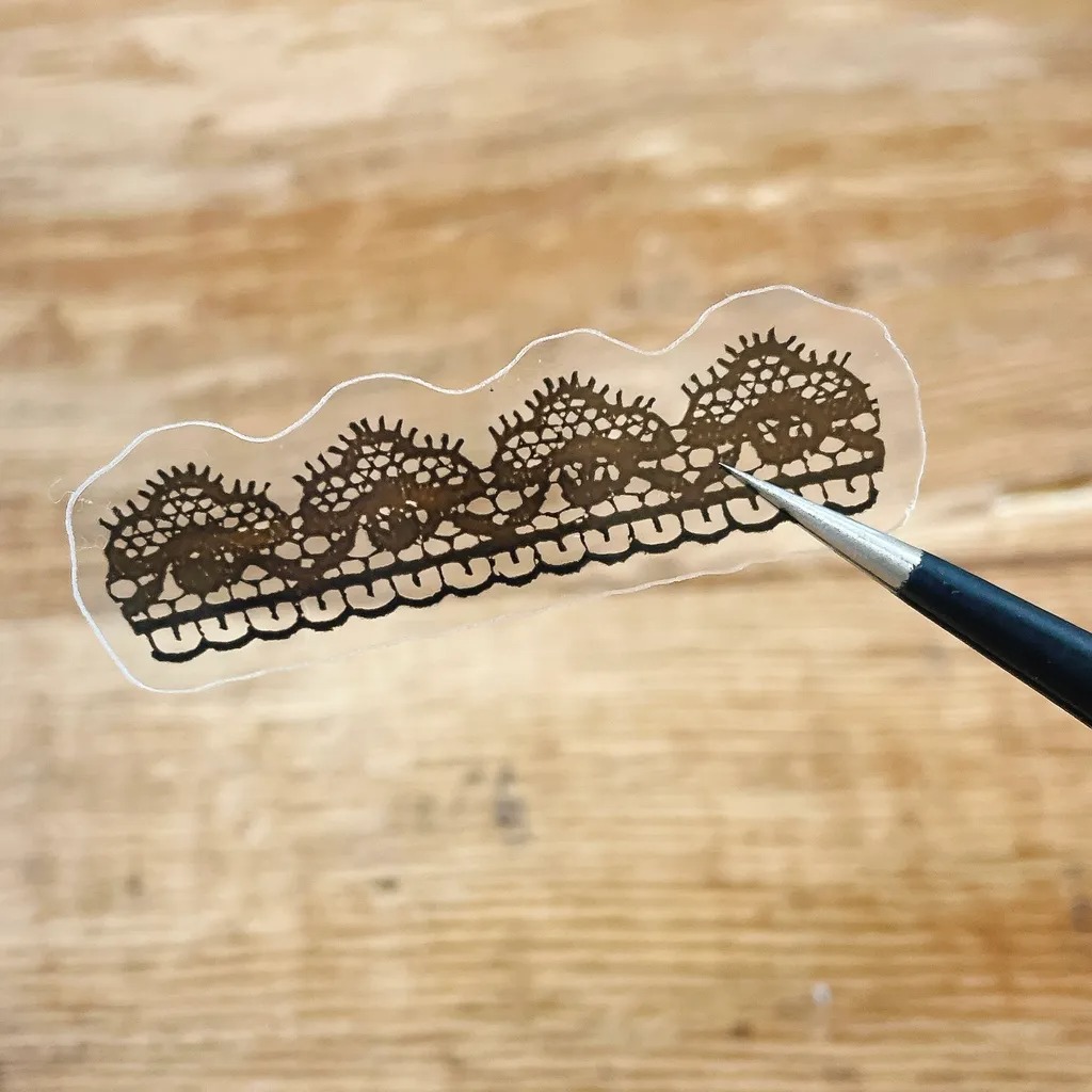 [Pion] 蕾絲(Lace) ダイカットクリアPETテープ(剥離紙付き)