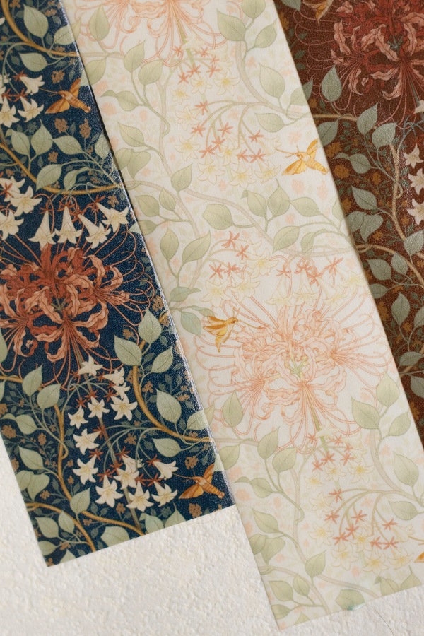 [樂意Loidesign] 對花集:彼岸花間(Lycoris radiata) 花柄 和紙テープ(剥離紙付き)