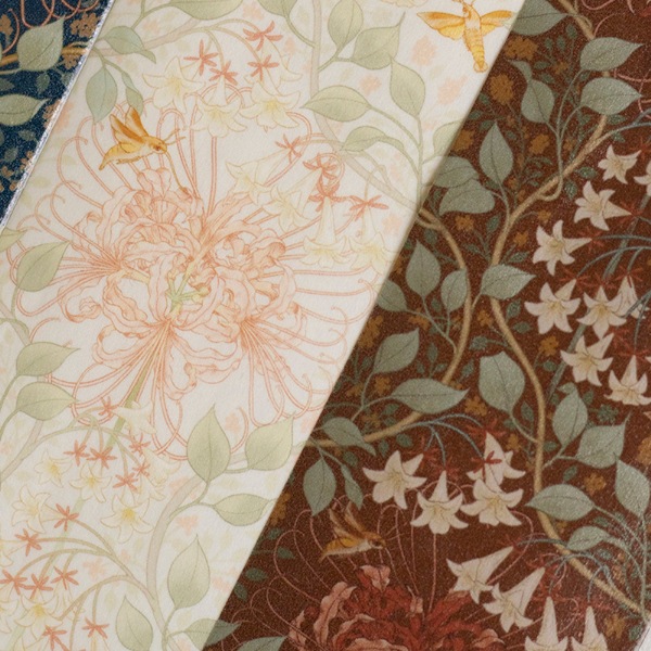 [樂意Loidesign] 對花集:彼岸花間(Lycoris radiata) 花柄 和紙テープ(剥離紙付き)