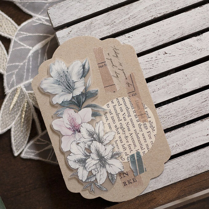 台湾マスキングテープ　まとめ売り　和紙素材　loidesign 花柄レース 樂意Loidesign]小花框集 Lovely Flower Frame 花フレーム柄 和紙