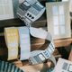 [Meow Illustration] PaperNote 黄/藍/綠/橘/黒 ラベラーシール(約500枚入) 全5種類