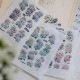 [樂意Loidesign] 雨中繍球花(Hydrangea in the rain) 花柄 転写シール(剥離紙付き) 3種類各1枚