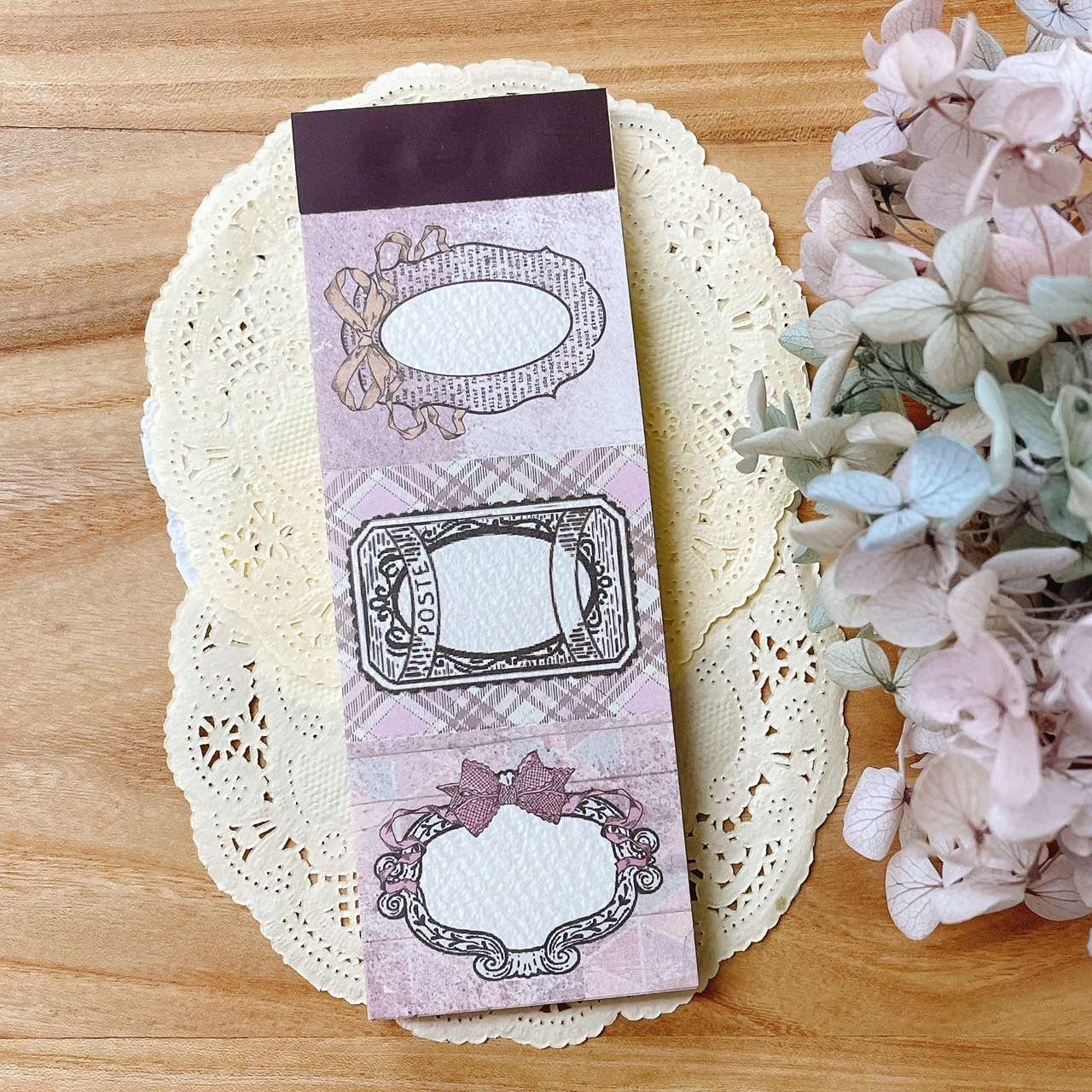 [Journal pages] Notepad コラージュ ラベルブック(各50枚入) 全3種類