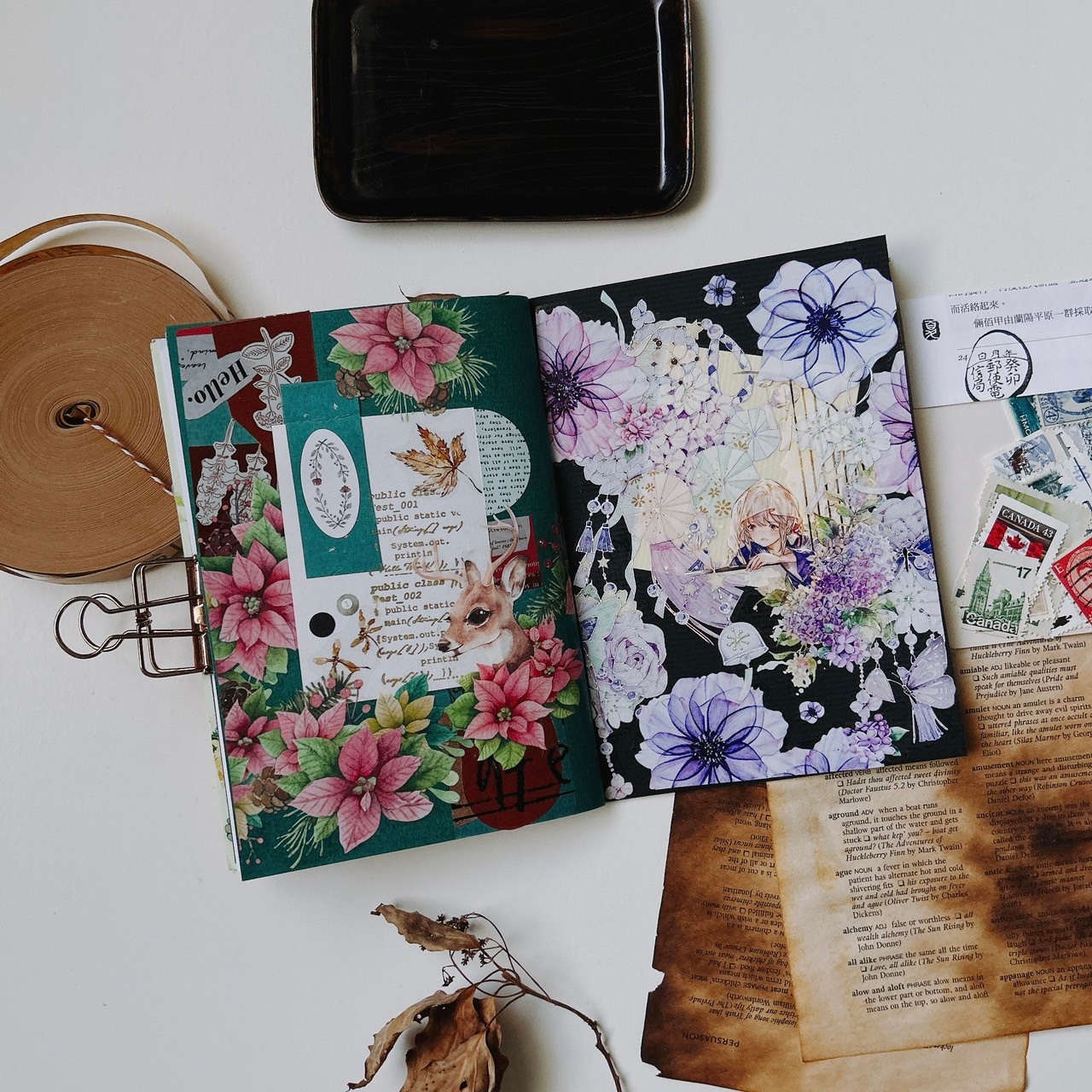 樂意Loidesign]翦花 Begonia ベゴニア花柄 クリアPET/マットPET/和