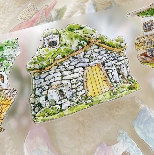 [丁丁DingDing] A48 森林物語 ダイカットマットPETテープ(剥離紙付き)