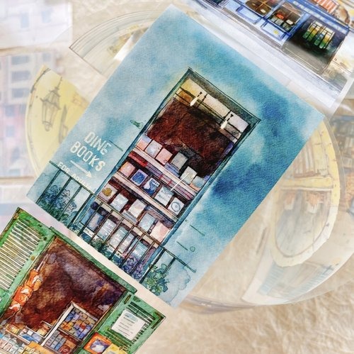 [丁丁DingDing] A49 都市掠影 マットPETテープ(剥離紙付き)