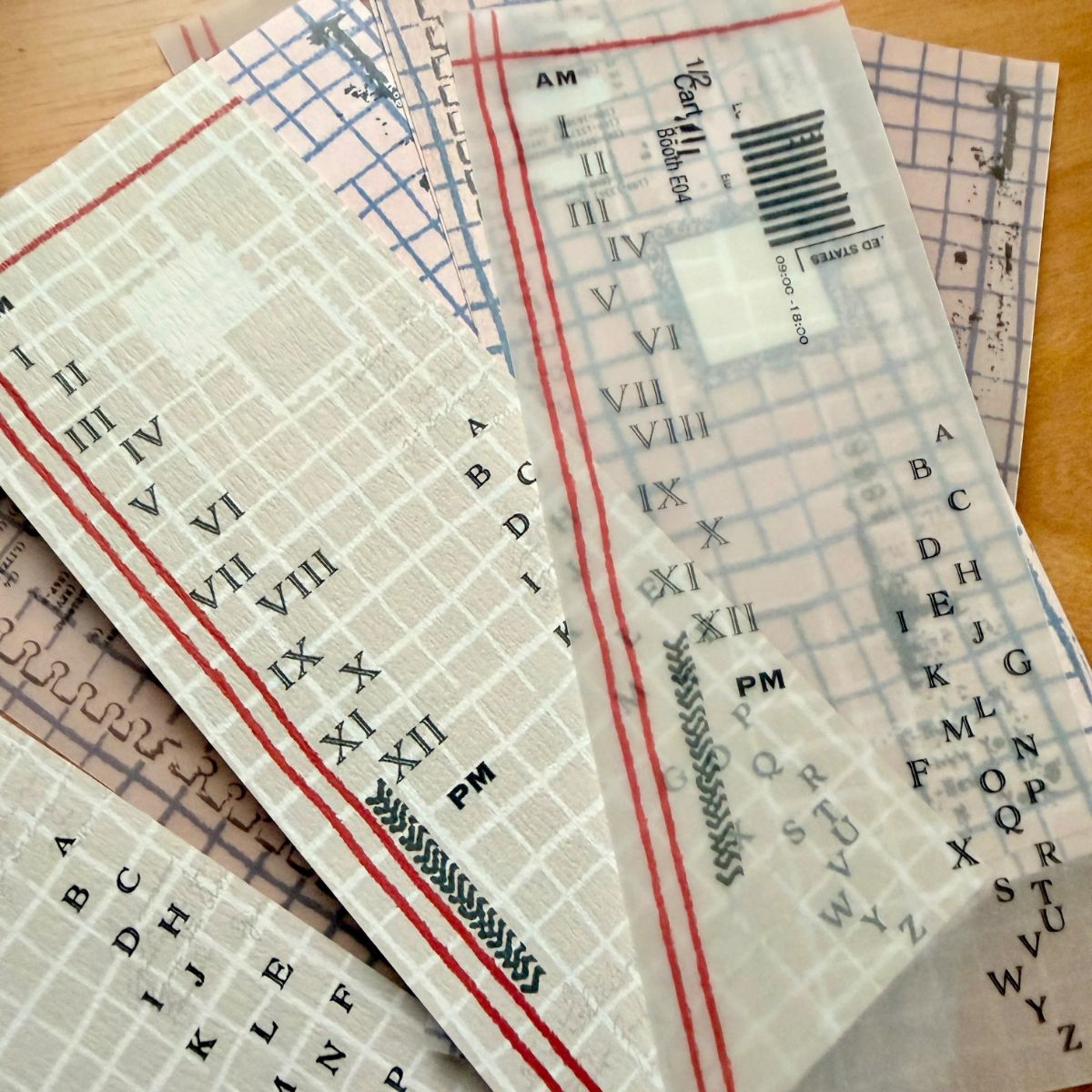 [Journal pages] Grid Stories コラージュ ラベルブック(計24枚入)