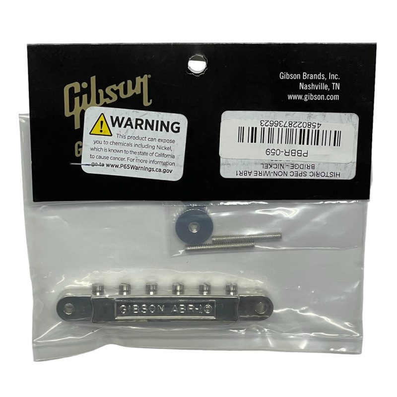 Gibson ブリッジ PBBR-059 Historic Non-wire ABR-1 Bridge Nickel