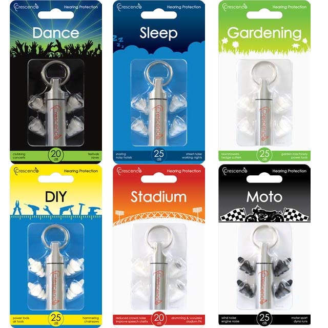 Crescendo/耳栓 DANCE,SLEEP,GARDENING,DIY,MOTO,STADIUM【メール便発送代引き不可】【クレッシェンド】