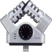 ZOOM/IQ6 Professional Stereo Microphone / iPhone / iPad 用の高品質なステレオコンデンサマイク|レコーダー|Recording/PA/DJ