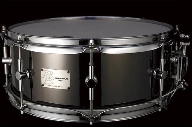 CANOPUS/スネア BB-1455 Black-Nickel Brass Snare Drum【カノウプス 
