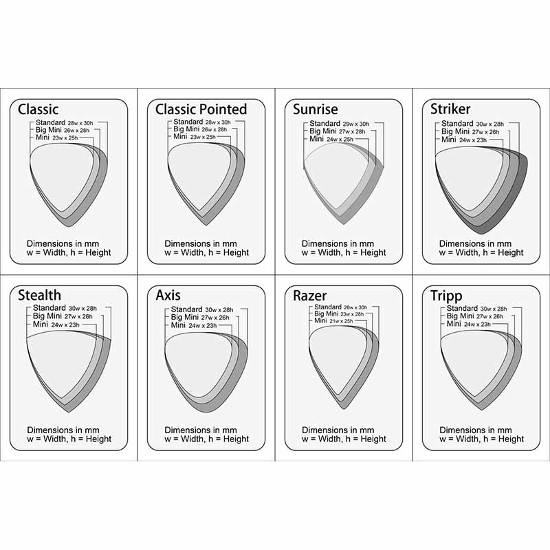 GRAVITY GUITAR PICK/GAXS6P アクリルピック Axis Standard