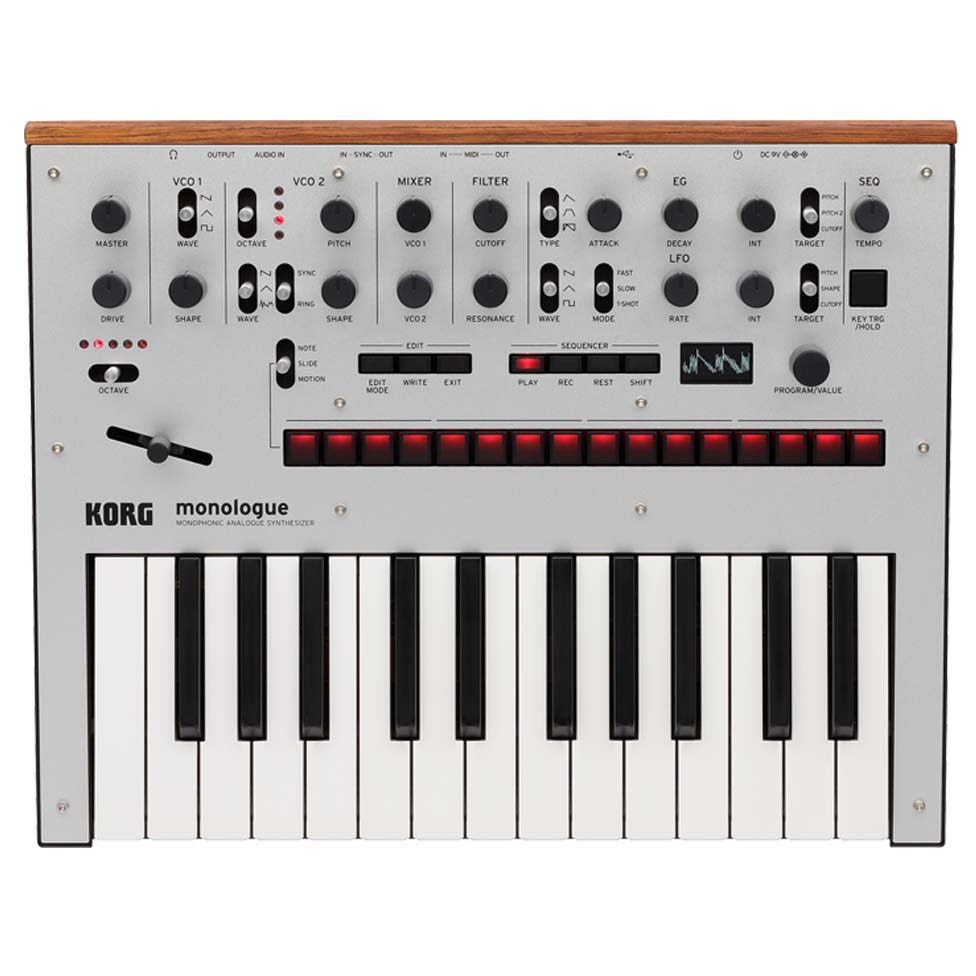 美品 KORG コルグ monologue アダプター付き シンセサイザー KORG monologue モノローグ シンセサイザー〈コルグ〉 | 鍵盤
