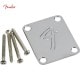 Fender 4-Bolt '70s Vintage-Style F Logo Neck Plate ネックプレート【フェンダー】【メール便発送代引き不可】【楽器de元気】|その他|パーツ（ポット類・