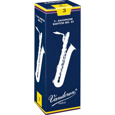 バンドレン Vandoren バリトンサックスリード 3 +3.5 Vandoren バリトンサックスリード Traditional〈バンドレン
