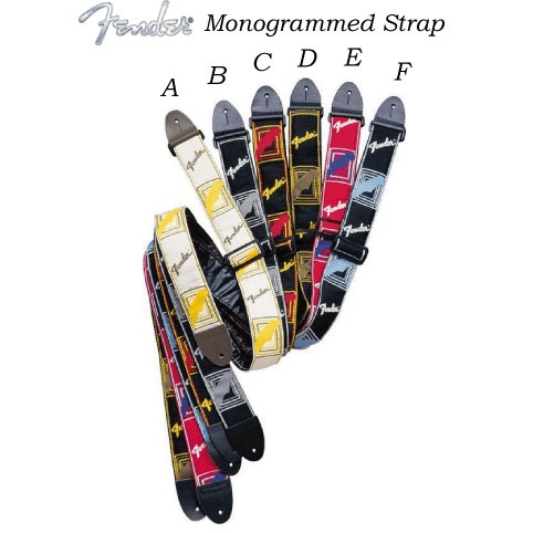 Fender/���ȥ�å� 2�� Monogrammed STRAPS ��Υ���ॹ�ȥ�åסҥե��������