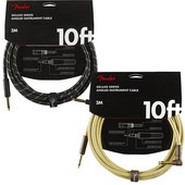Fender Deluxe Tweed Cable 10ft（約3m）Straight/Angle ケーブル〈フェンダー〉|Fender|シールド・ケーブル