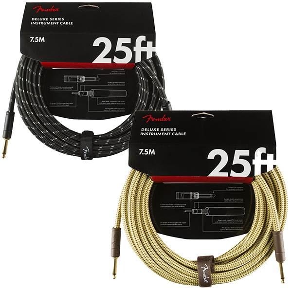 フェンダーシールドケーブル プロフェッショナル Series Instrument ケーブルs, Straight/Angle, 25', B FENDER ( フェンダー ) Professional Series Instrument Cable 3m