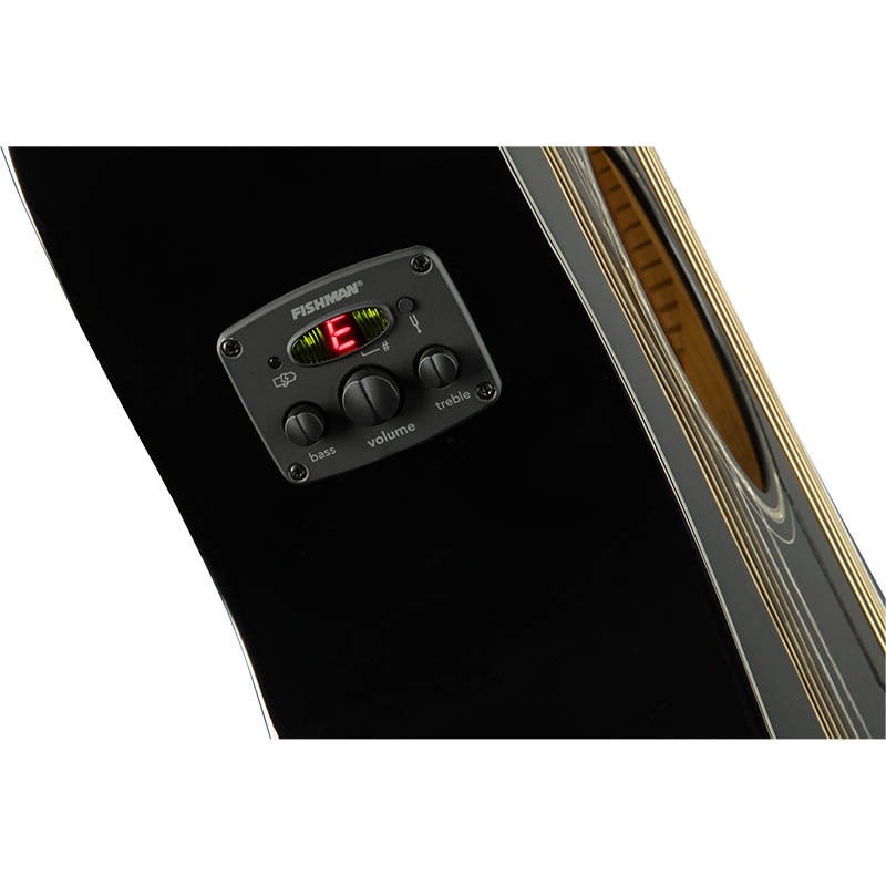 Fender エレアコ CC-60SCE Concert, Walnut Fingerboard, Black
