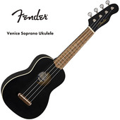 Fender Venice Soprano Ukulele Black ソプラノウクレレ〈フェンダー〉|Fender|Ukulele