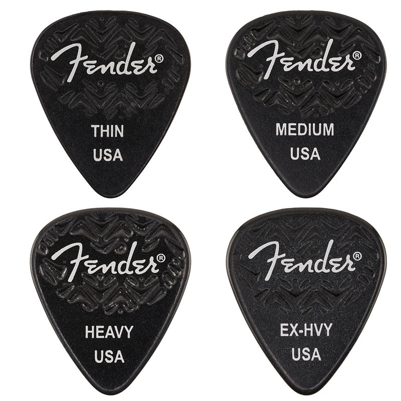 Fender/�ԥå� 351 Shape Wavelength Celluloid Picks Black 6��ѥå��ڥե��������