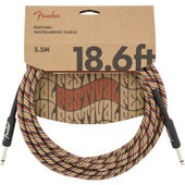 Fender Festival Instrument Cable Rainbow 18.6ft（約5.6m）レインボーケーブル|Fender|シールド・ケーブル