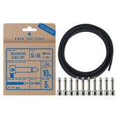 Free The Tone  SL-5L-NI-10K  CU-5050用ソルダーレスプラグキット　Lプラグ10個 / CU-5050ケーブル3m ニッケル〈フリーザトーン〉|その他|シールド・ケーブ