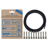 Free The Tone  SL-5S-NI-10K  CU-5050用ソルダーレスプラグキット　Sプラグ10個 / CU-5050ケーブル3m ニッケル〈フリーザトーン〉|その他|シールド・ケーブ