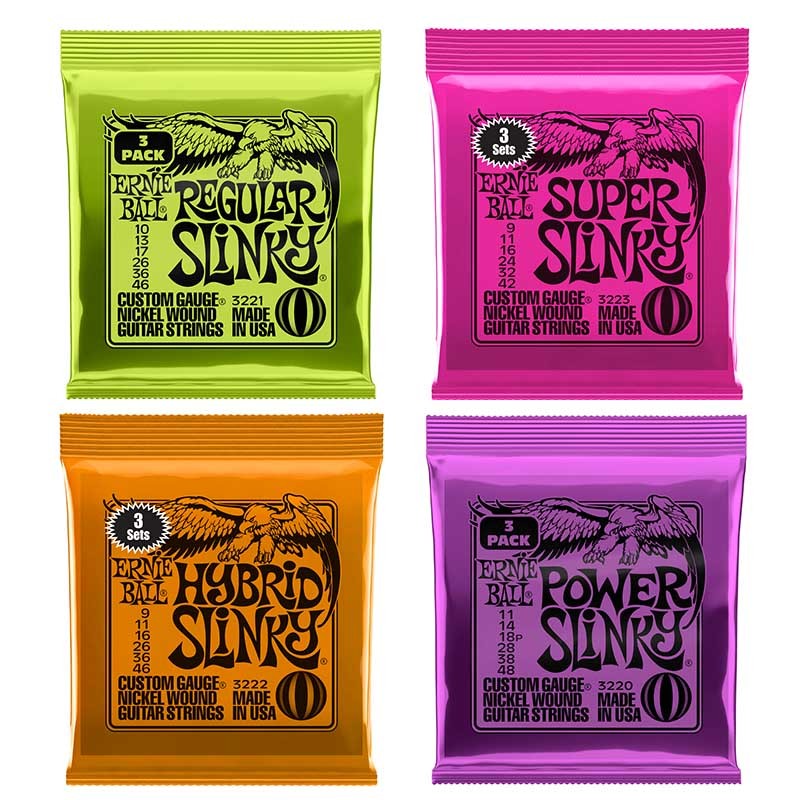 ERNIE BALL/エレキギター弦 3セットパック 3220.3221.3222.3223