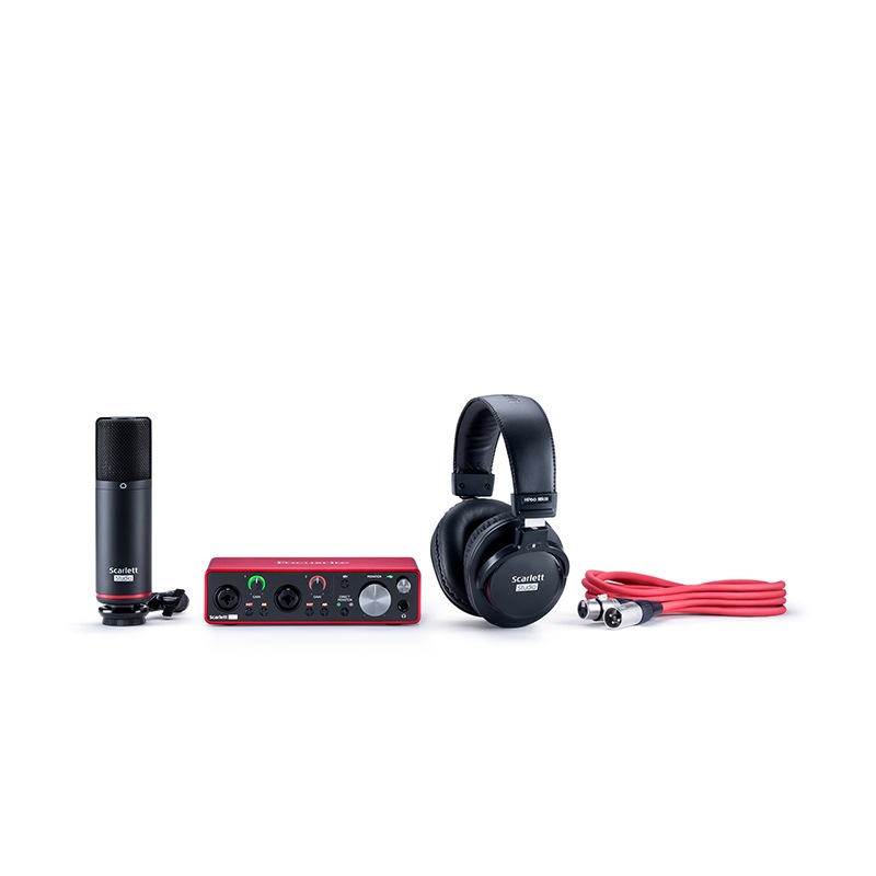 Focusrite Scarlett 2i2 3rd Gen Studio Pack オーディオ