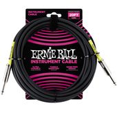 ERNIE BALL 6046 20' STRAIGHT / STRAIGHT INSTRUMENT CABLE - BLACK �����������֥� �ڥ����ˡ��ܡ����