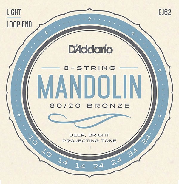 D'addario EJ62 ޥɥ 80/20 Bronze Mandolin Strings, Light, 10-34ҥꥪ