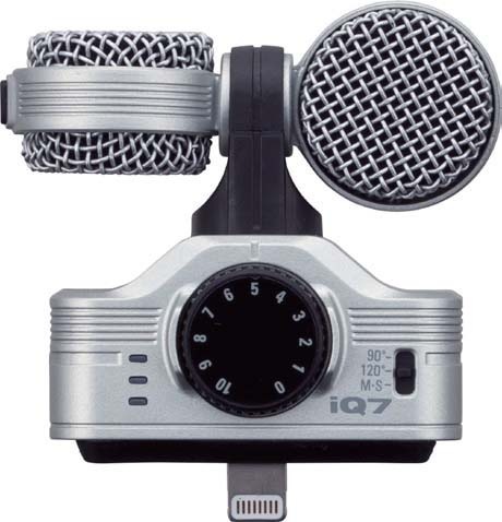 zoom IQ7 iPhone用コンデンサマイク ZOOM IQ7 MS Stereo Microphone / iPhone / iPad 用のステレオ