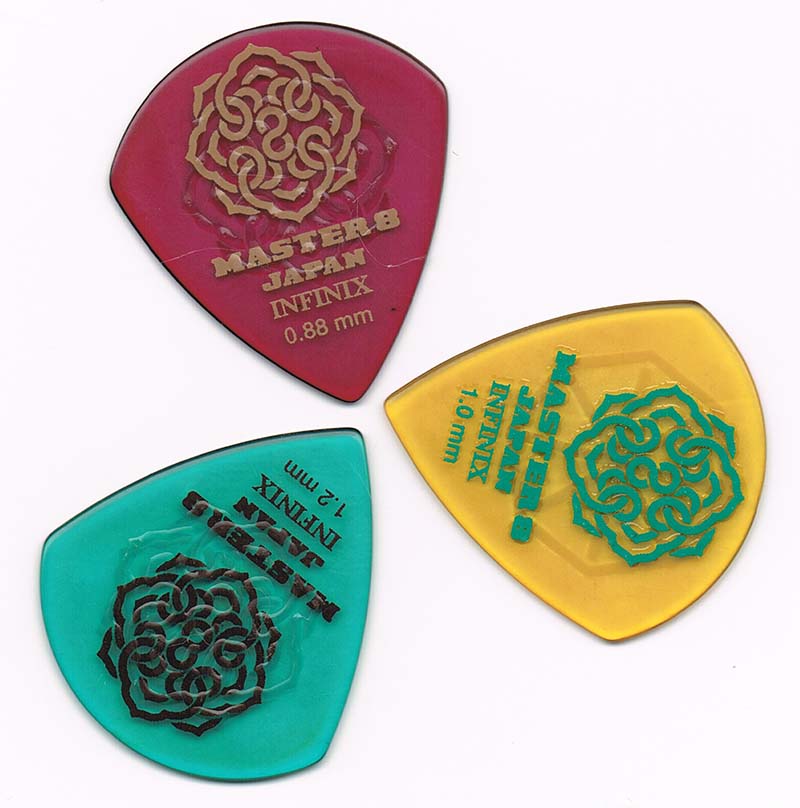 MASTER 8 JAPAN ピック INFINIX HARD POLISH with RUBBER GRIP JAZZ