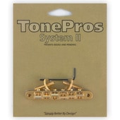TonePros AVR2-G Replacement ゴールド Tuneomatic ギター用ブリッジ〈トーンプロズ〉|TonePros|パーツ(ペグ・ブリッチ・ナット他)