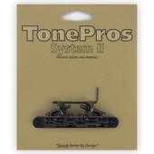 TonePros AVR2-B Replacement ブラック Tuneomatic ギター用ブリッジ〈トーンプロズ〉|TonePros|パーツ(ペグ・ブリッチ・ナット他)