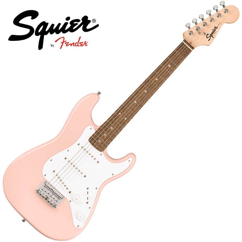 Squier by Fender Mini Stratocaster, Laurel Fingerboard, Shell Pink 