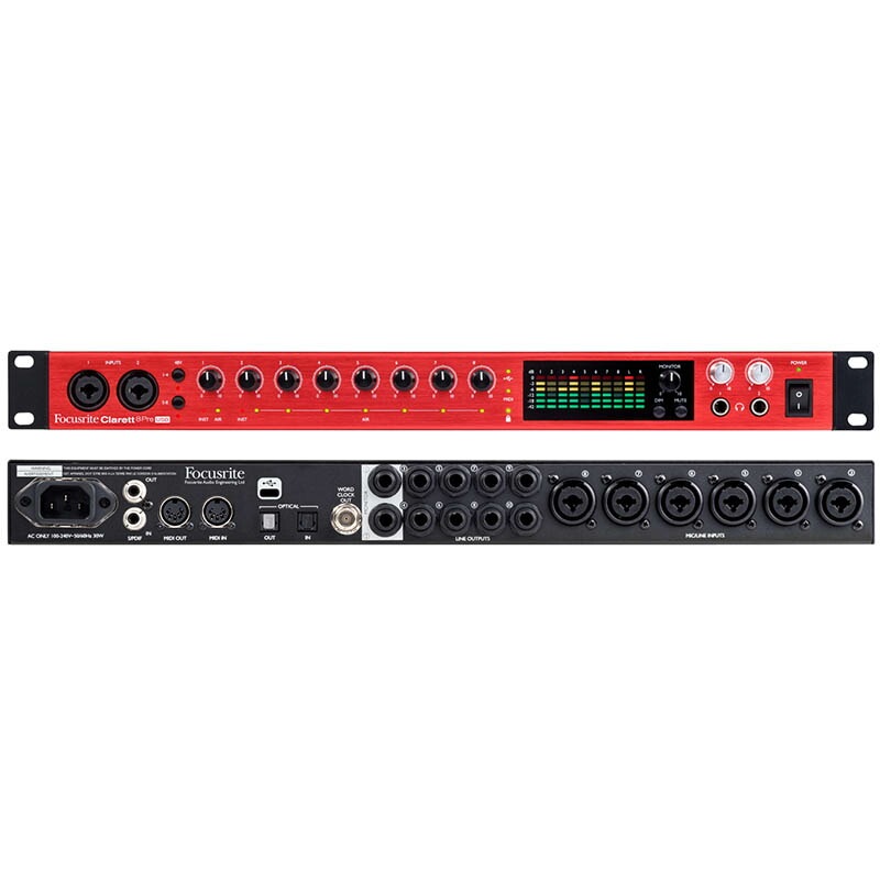 Focusrite Clarett+ 8 Pre USB オーディオインターフェース